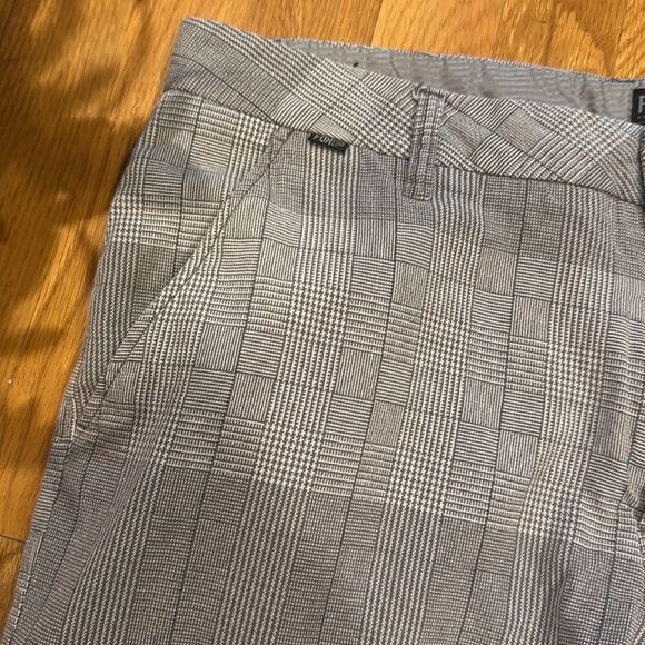 Fox Men's Racing Gray Checkered 5 Pocket Shorts - 34 - Picture 2 of 5